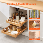 20" 2-Tier Pull-Out Cabinet Organizer