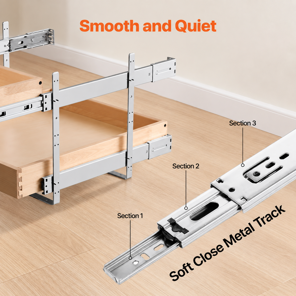 20" 2-Tier Pull-Out Cabinet Organizer