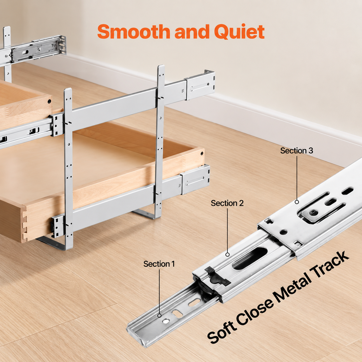 20" 2-Tier Pull-Out Cabinet Organizer
