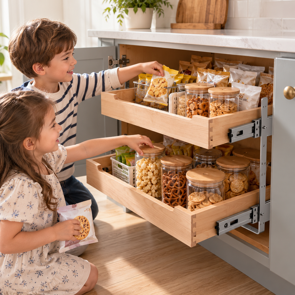 20" 2-Tier Pull-Out Cabinet Organizer