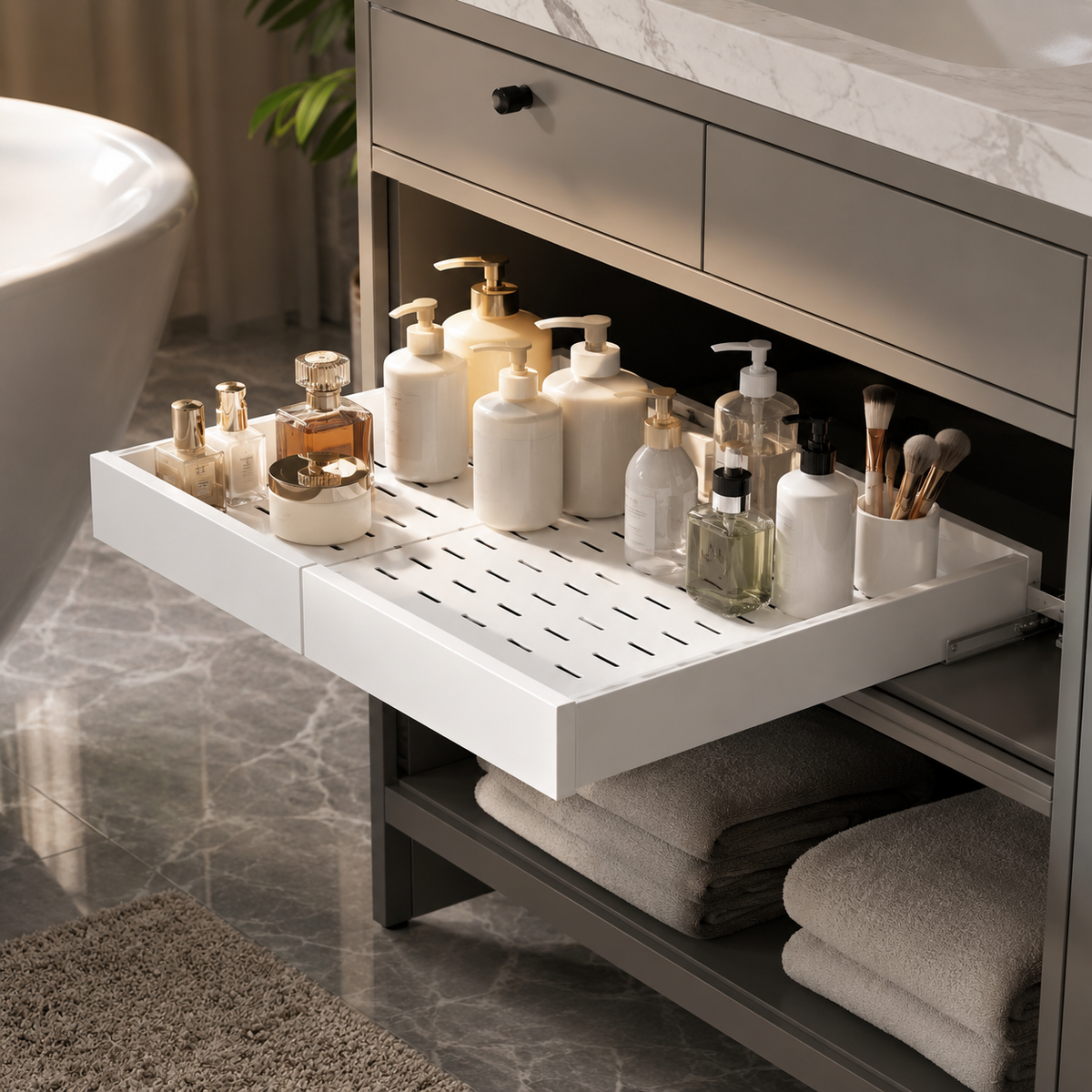 Adjustable 2-Pack Pull-Out Cabinet Organizers
