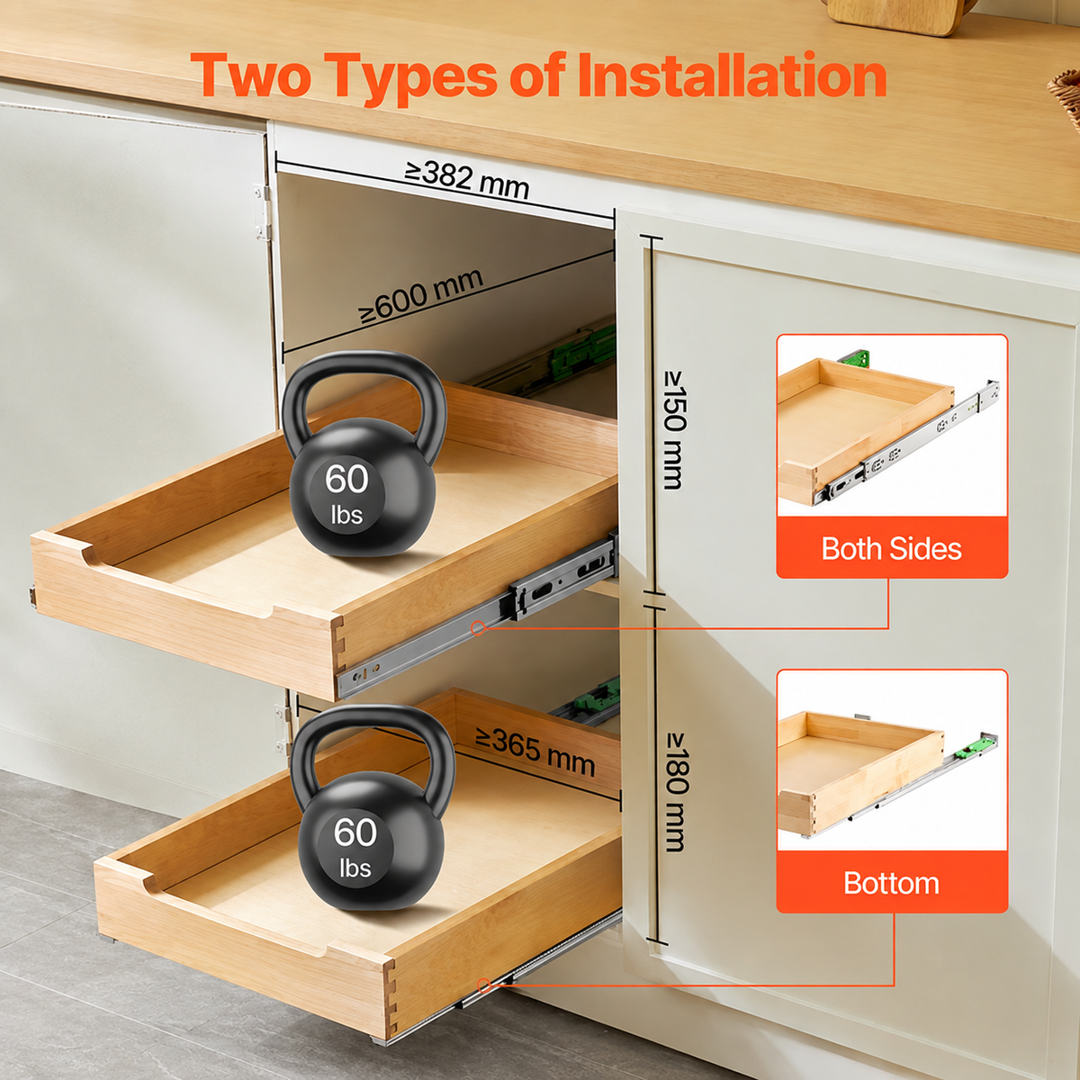 14" Soft-Close Pull-Out Cabinet Organizer
