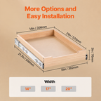 14" Soft-Close Pull-Out Cabinet Organizer