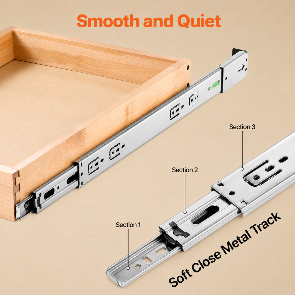 14" Soft-Close Pull-Out Cabinet Organizer