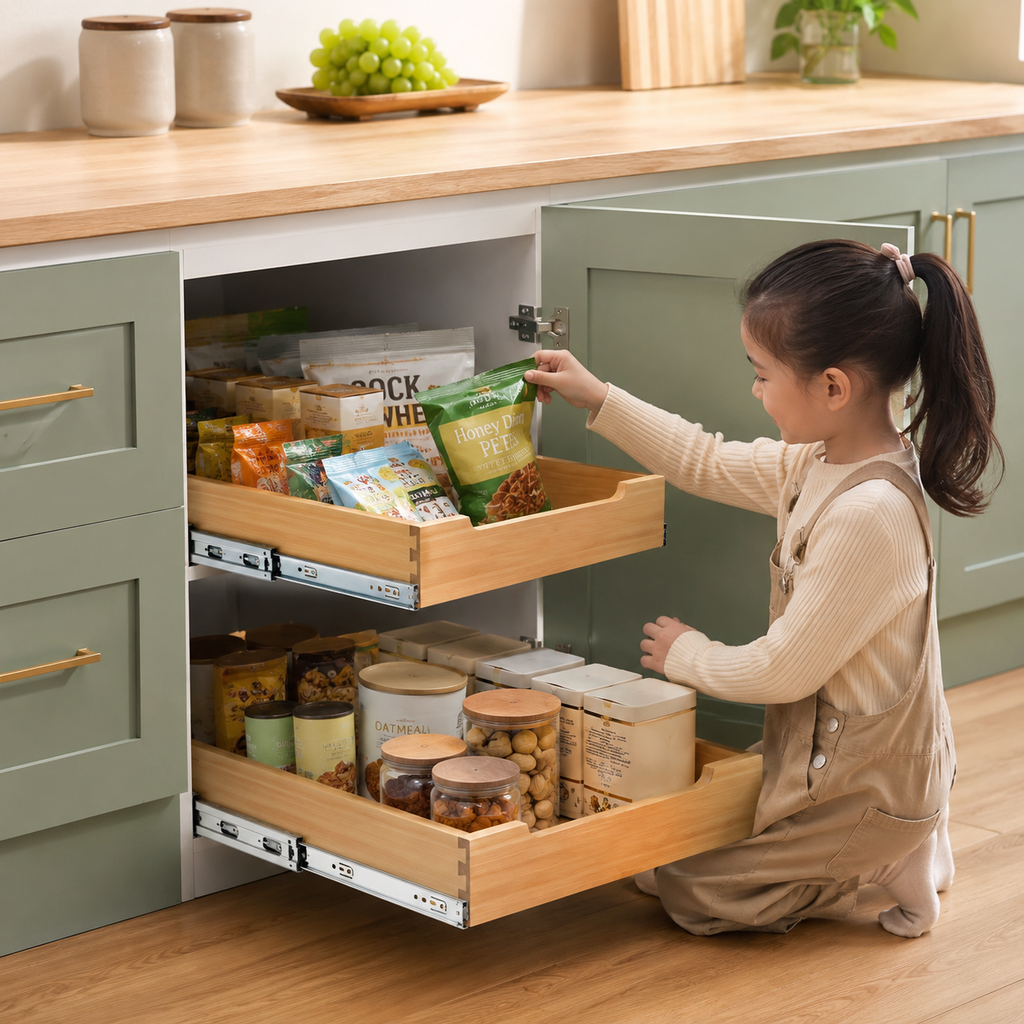 14" Soft-Close Pull-Out Cabinet Organizer