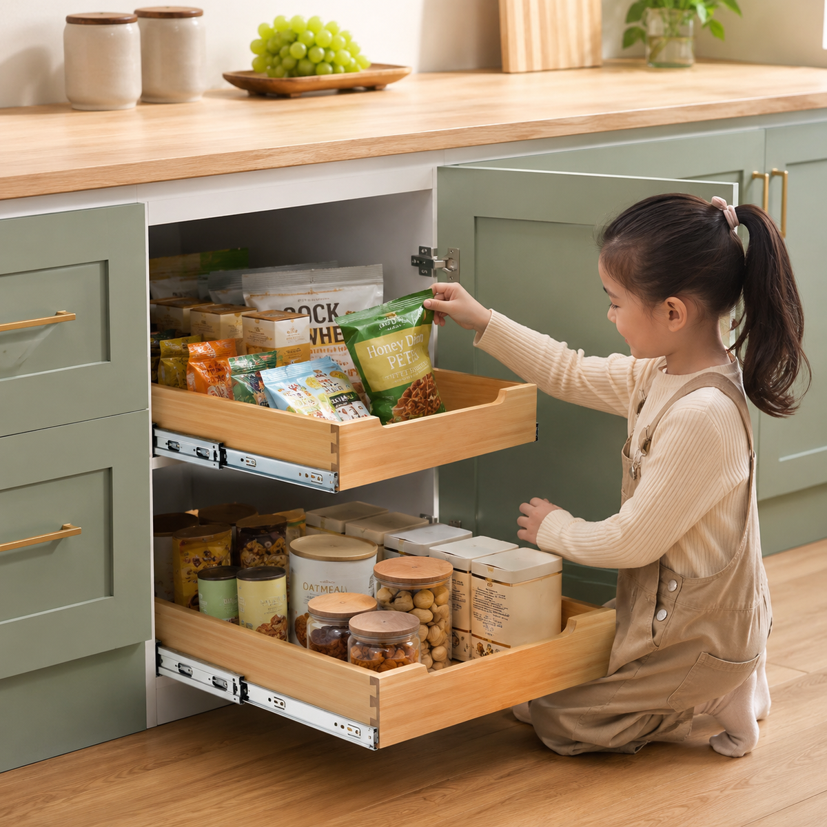 14" Soft-Close Pull-Out Cabinet Organizer